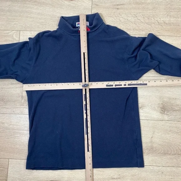 014 Original Fila Roll Neck Top Long Sleeve Blue Large - Picture 4 of 10